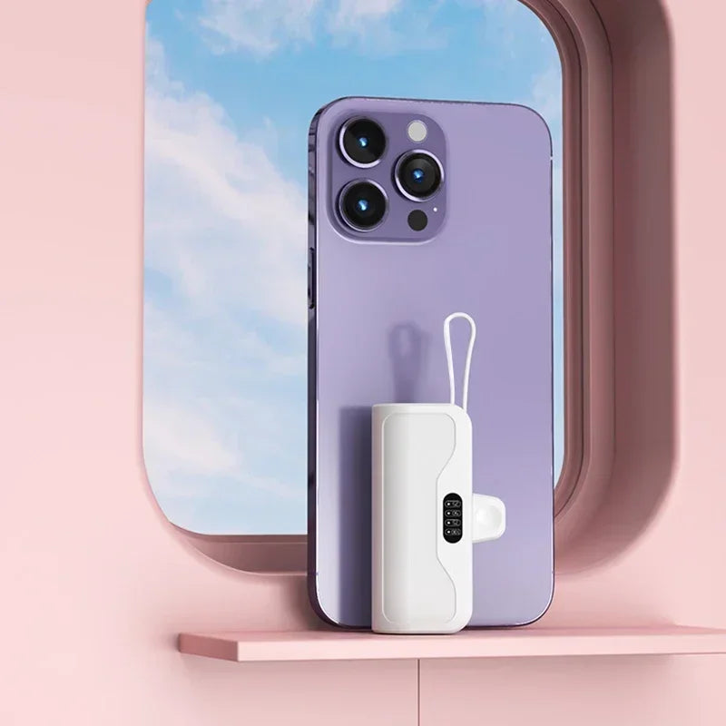 Mini Portable Mobile Phone Charger External Battery Power Bank Plug and Play Suitable for Apple Samsung Huawei Xiaomi 10000Mah