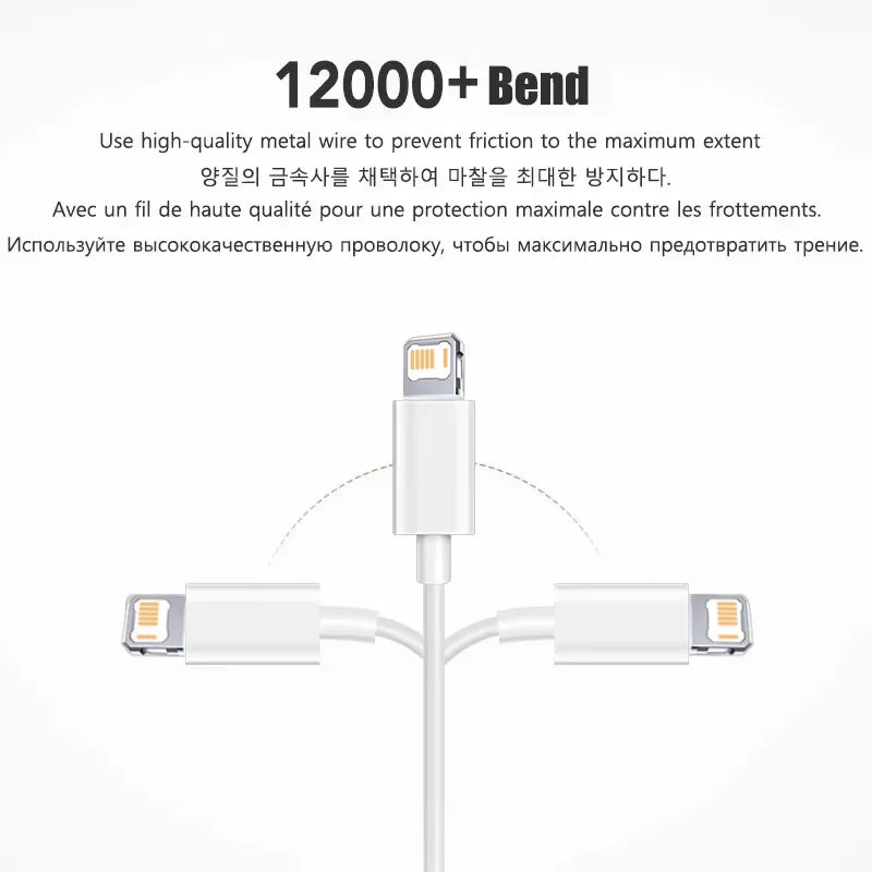 20W PD USB to Lighting USB C to Lighting Fast Charger Cable for Apple Iphone 14 13 12 11 Pro Max X XR plus Ipad Data Sync Line